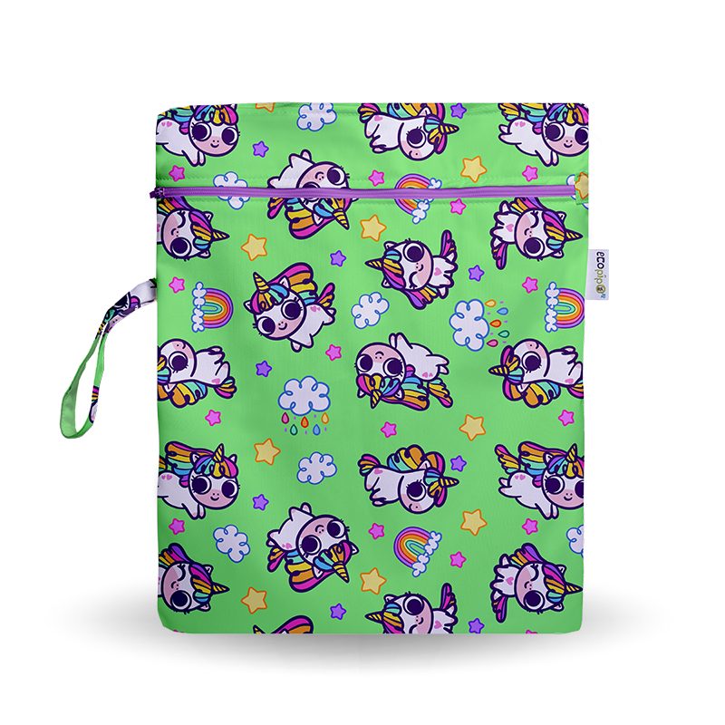Bolsa Impermeable Chica Estampada Unicornios